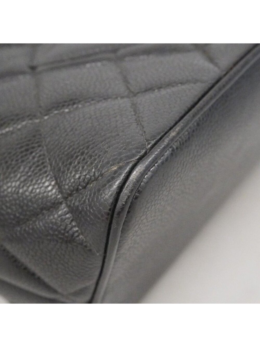 Chanel Tote Medallion Caviar Leather Black Silver - Picture 7 of 10